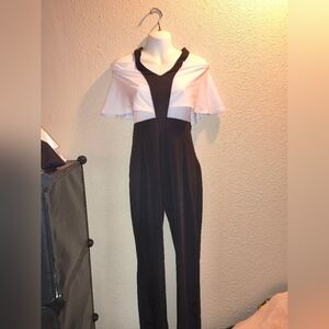 Elegant Black and White Jumpsuit